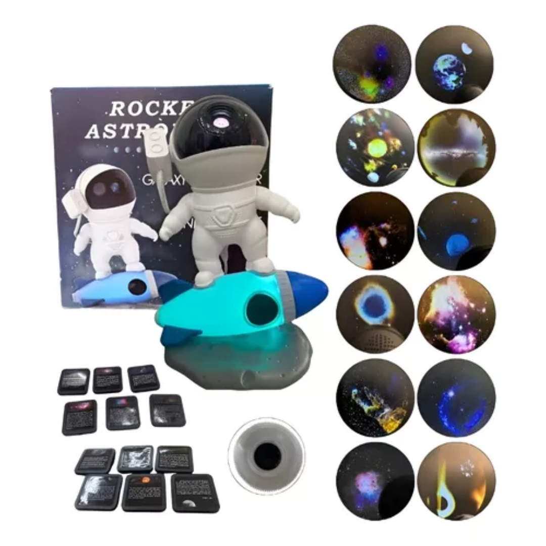 Miniatura 3 de Lampara Proyector Astronauta Cohete